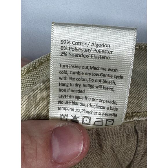 NWT Risen Women's High Rise Wide Leg Tan Denim Jeans - Size 2XL (39x32) - Picture 8 of 8